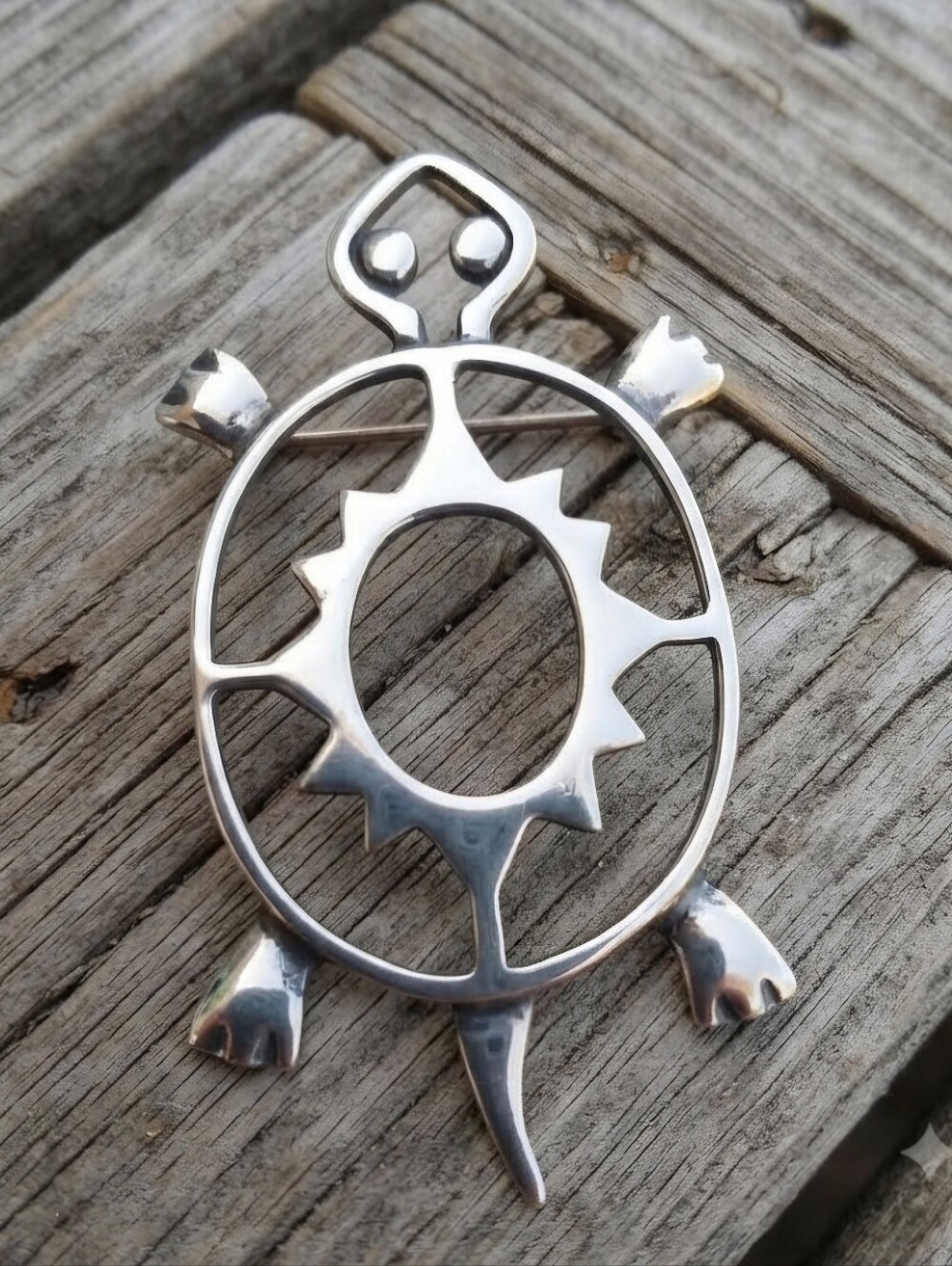 Sterling Silver Turtle Pin